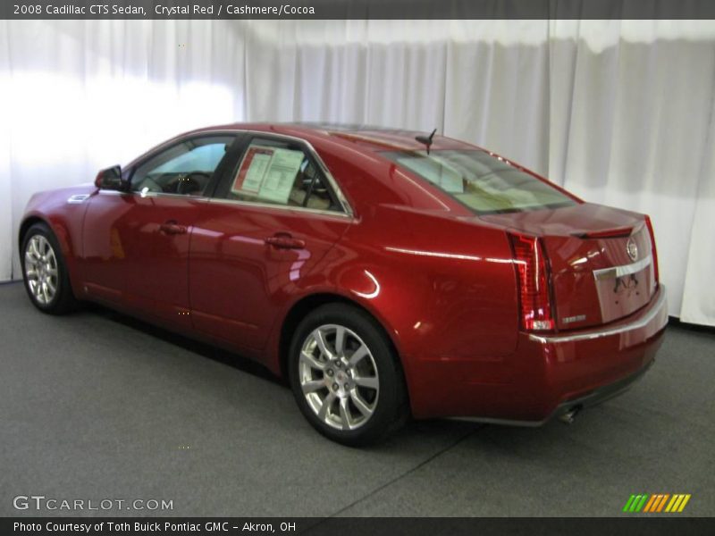 Crystal Red / Cashmere/Cocoa 2008 Cadillac CTS Sedan