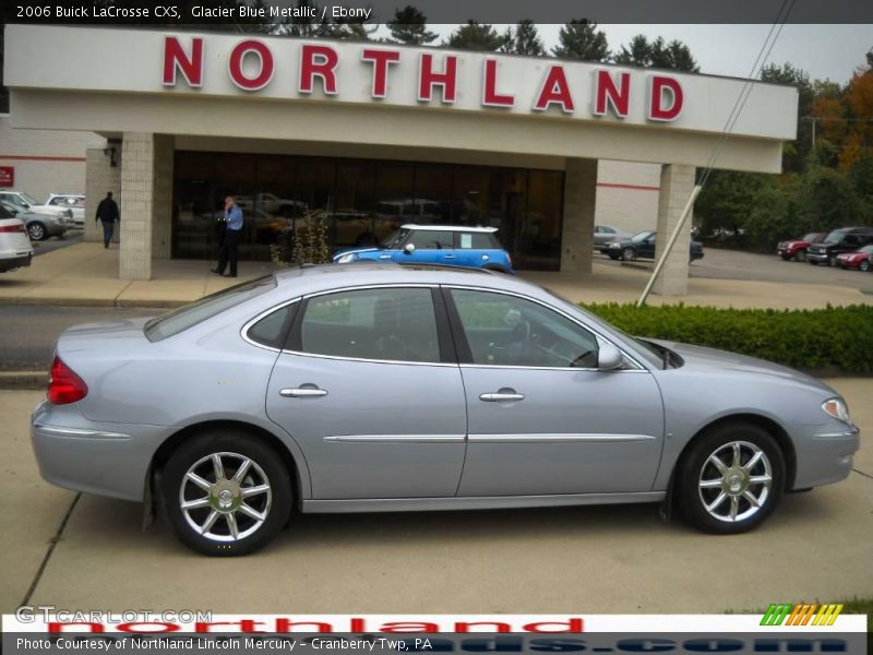 Glacier Blue Metallic / Ebony 2006 Buick LaCrosse CXS