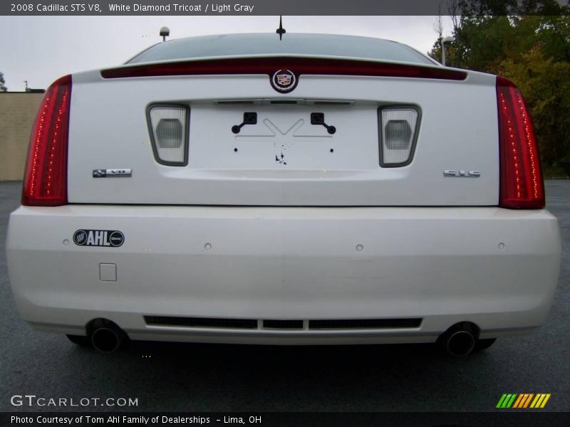 White Diamond Tricoat / Light Gray 2008 Cadillac STS V8