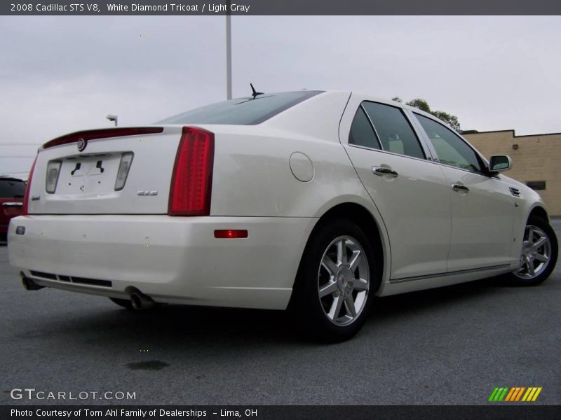 White Diamond Tricoat / Light Gray 2008 Cadillac STS V8