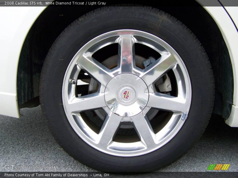 White Diamond Tricoat / Light Gray 2008 Cadillac STS V8