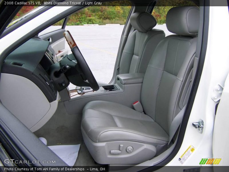White Diamond Tricoat / Light Gray 2008 Cadillac STS V8