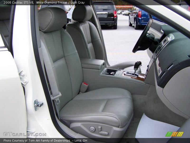 White Diamond Tricoat / Light Gray 2008 Cadillac STS V8