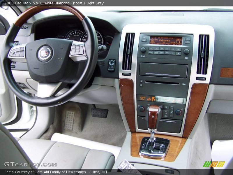 White Diamond Tricoat / Light Gray 2008 Cadillac STS V8