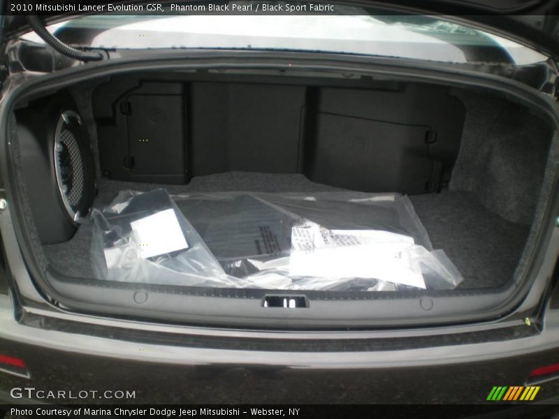 Phantom Black Pearl / Black Sport Fabric 2010 Mitsubishi Lancer Evolution GSR