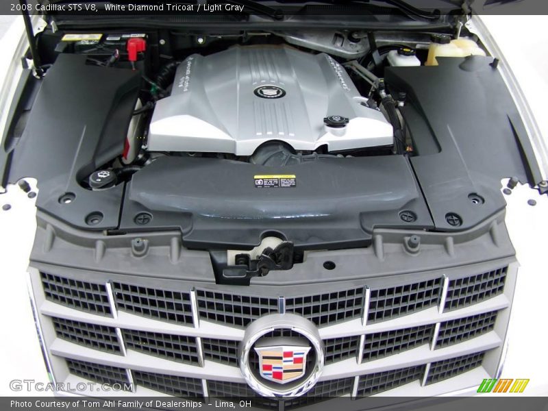 White Diamond Tricoat / Light Gray 2008 Cadillac STS V8