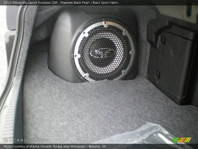 Phantom Black Pearl / Black Sport Fabric 2010 Mitsubishi Lancer Evolution GSR