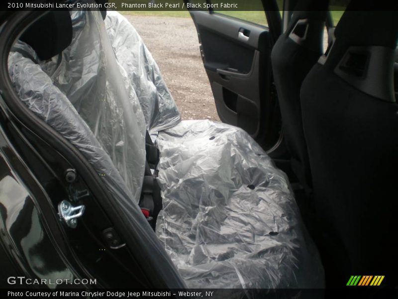 Phantom Black Pearl / Black Sport Fabric 2010 Mitsubishi Lancer Evolution GSR