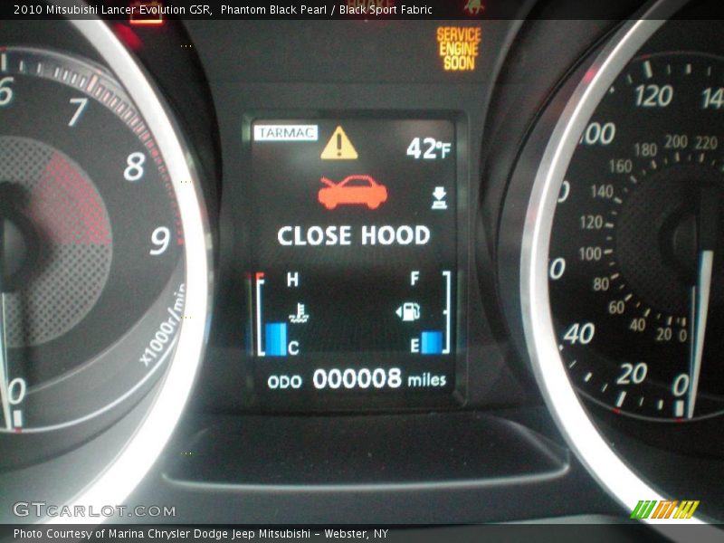 Phantom Black Pearl / Black Sport Fabric 2010 Mitsubishi Lancer Evolution GSR