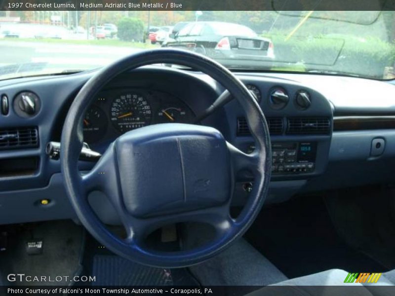 Medium Adriatic Blue Metallic / Blue 1997 Chevrolet Lumina