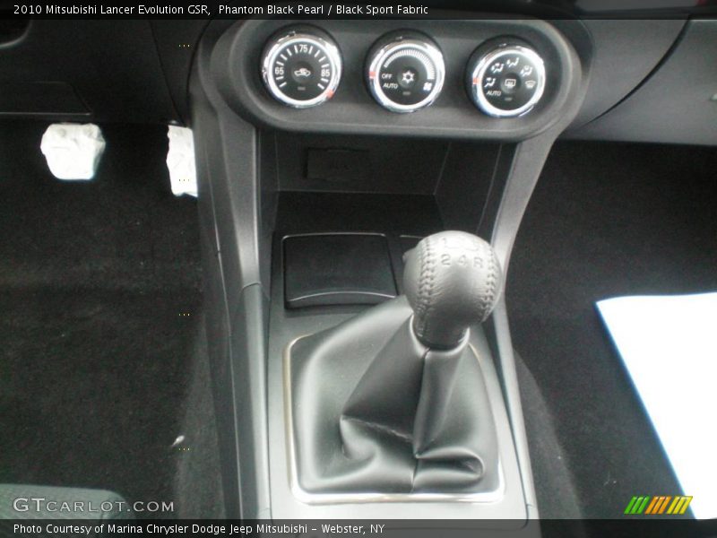 Phantom Black Pearl / Black Sport Fabric 2010 Mitsubishi Lancer Evolution GSR