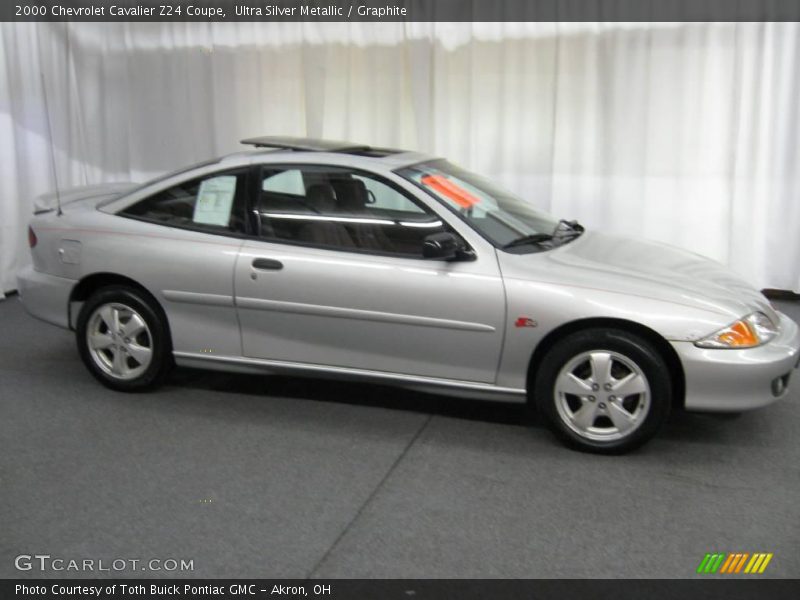 Ultra Silver Metallic / Graphite 2000 Chevrolet Cavalier Z24 Coupe