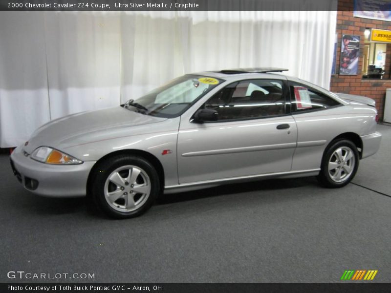 Ultra Silver Metallic / Graphite 2000 Chevrolet Cavalier Z24 Coupe