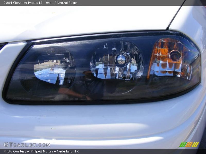 White / Neutral Beige 2004 Chevrolet Impala LS