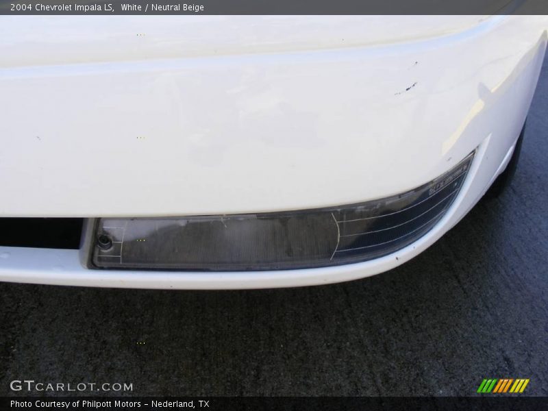 White / Neutral Beige 2004 Chevrolet Impala LS