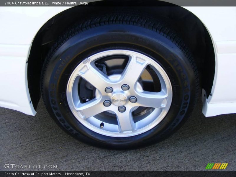 White / Neutral Beige 2004 Chevrolet Impala LS