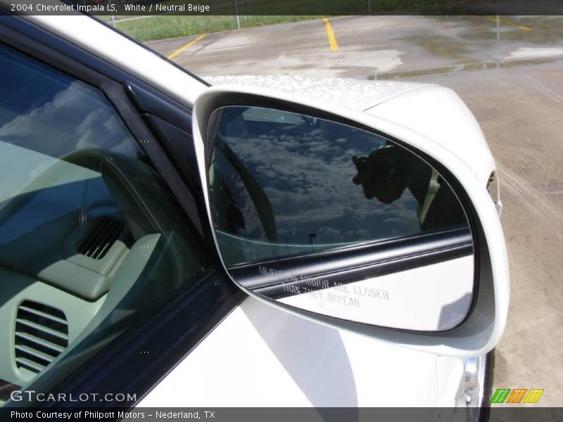 White / Neutral Beige 2004 Chevrolet Impala LS