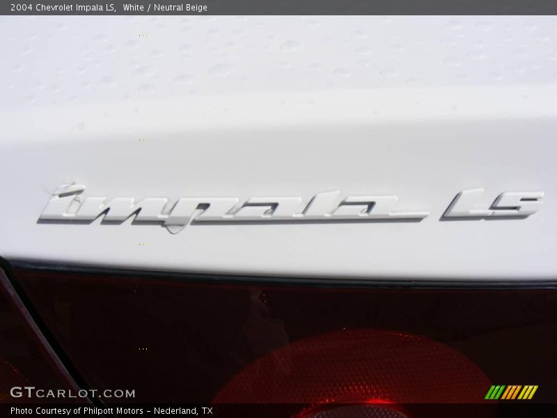 White / Neutral Beige 2004 Chevrolet Impala LS