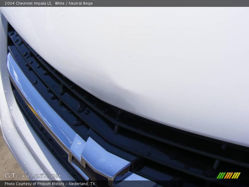 White / Neutral Beige 2004 Chevrolet Impala LS
