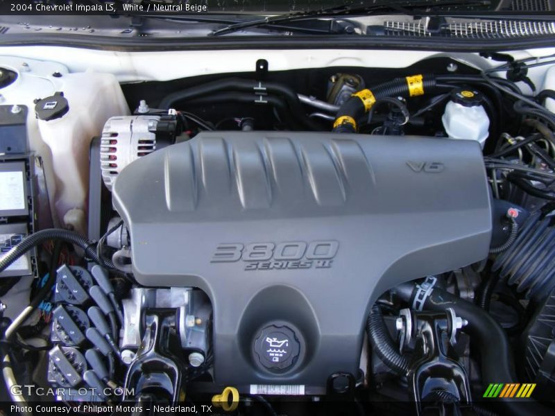 White / Neutral Beige 2004 Chevrolet Impala LS