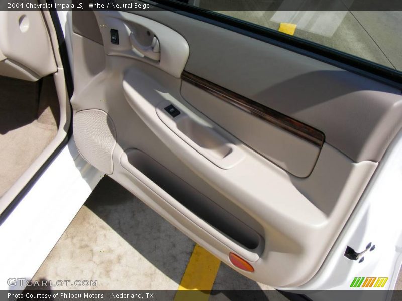 White / Neutral Beige 2004 Chevrolet Impala LS