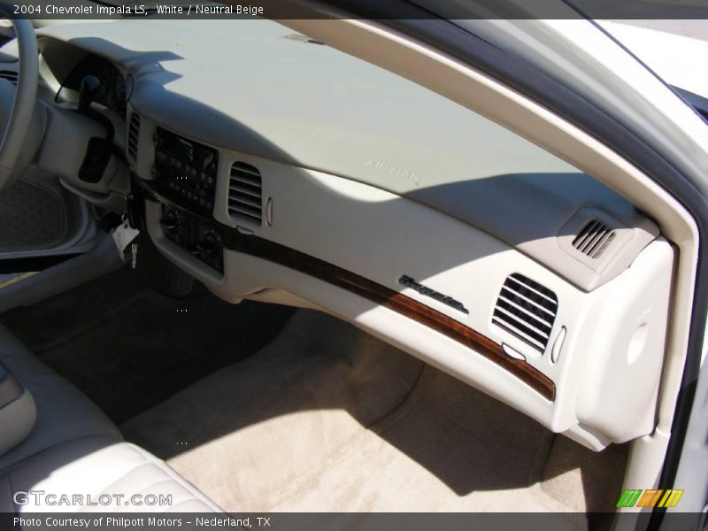 White / Neutral Beige 2004 Chevrolet Impala LS