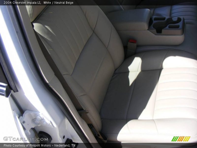 White / Neutral Beige 2004 Chevrolet Impala LS