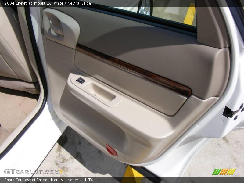 White / Neutral Beige 2004 Chevrolet Impala LS