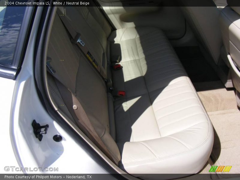 White / Neutral Beige 2004 Chevrolet Impala LS
