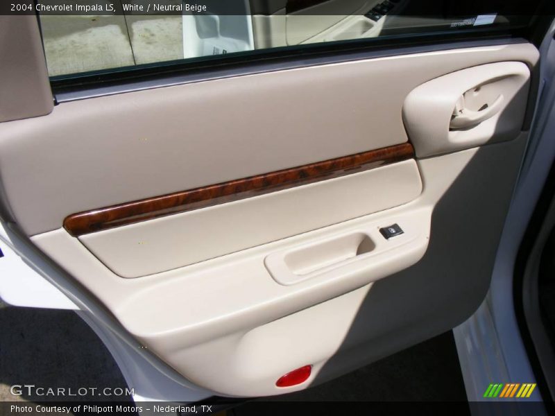 White / Neutral Beige 2004 Chevrolet Impala LS