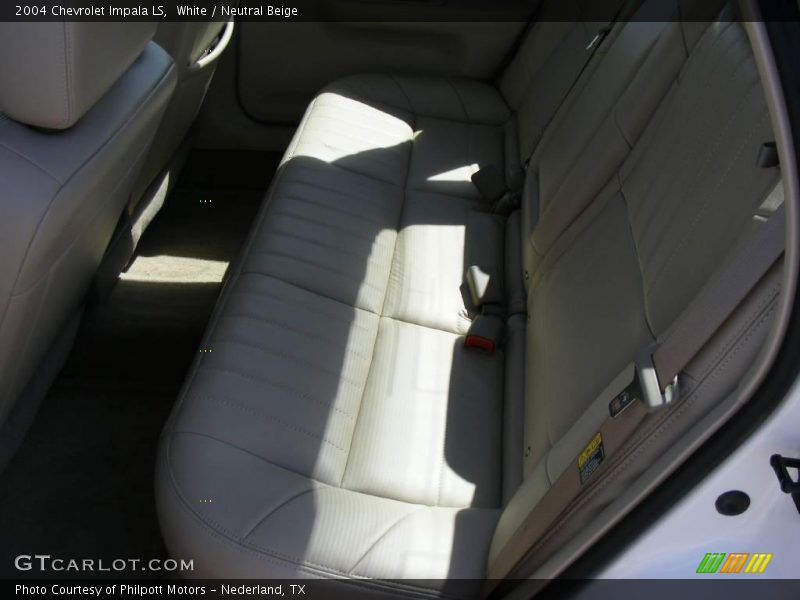 White / Neutral Beige 2004 Chevrolet Impala LS