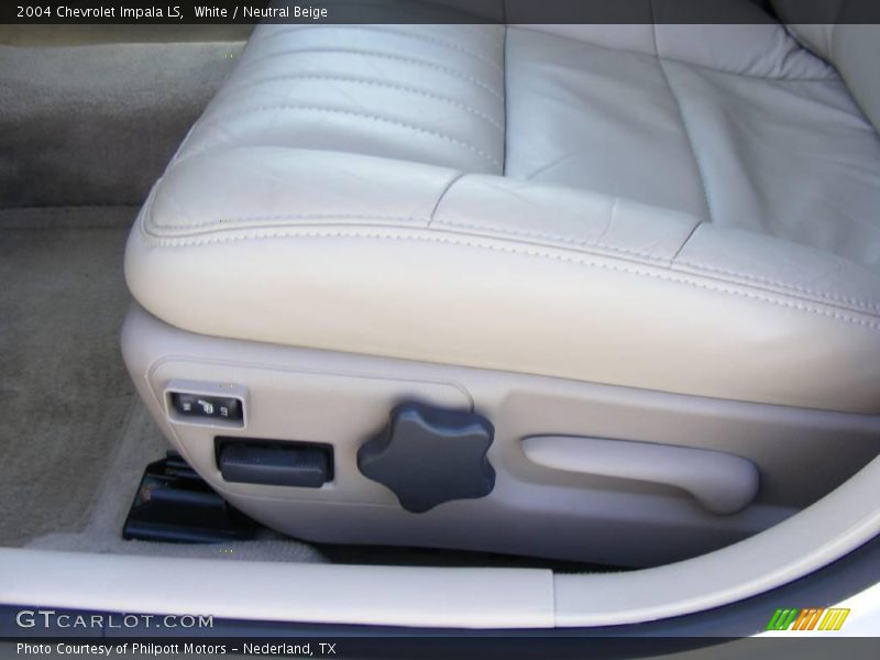 White / Neutral Beige 2004 Chevrolet Impala LS