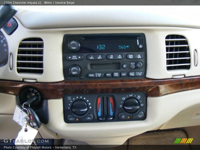 White / Neutral Beige 2004 Chevrolet Impala LS