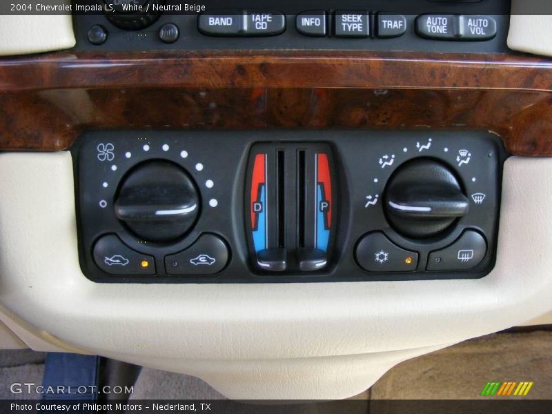 White / Neutral Beige 2004 Chevrolet Impala LS