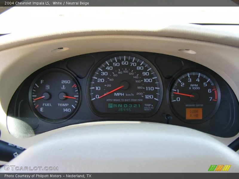 White / Neutral Beige 2004 Chevrolet Impala LS