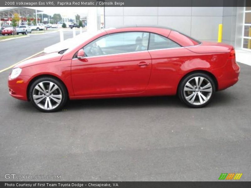 Paprika Red Metallic / Cornsilk Beige 2008 Volkswagen Eos VR6