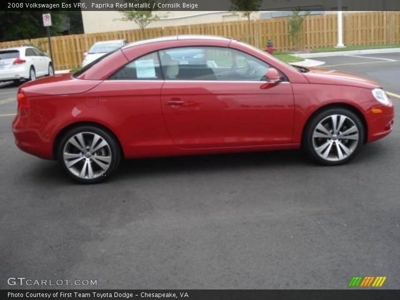Paprika Red Metallic / Cornsilk Beige 2008 Volkswagen Eos VR6