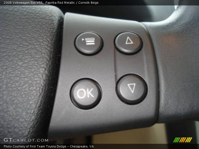 Paprika Red Metallic / Cornsilk Beige 2008 Volkswagen Eos VR6