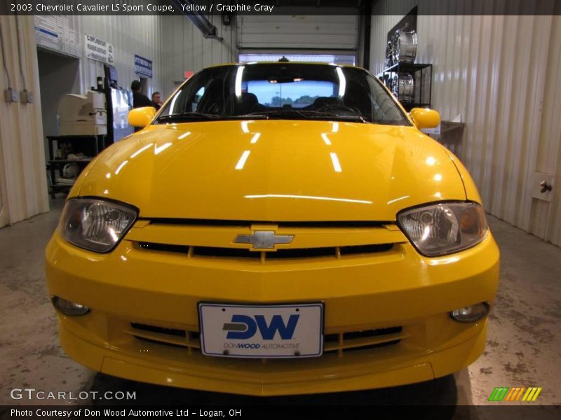 Yellow / Graphite Gray 2003 Chevrolet Cavalier LS Sport Coupe