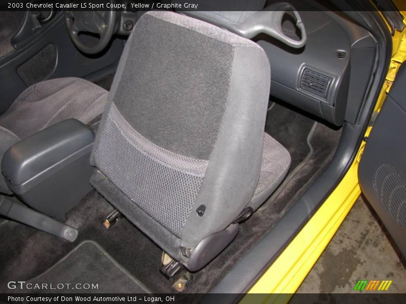 Yellow / Graphite Gray 2003 Chevrolet Cavalier LS Sport Coupe