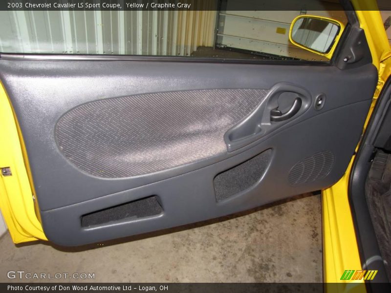Yellow / Graphite Gray 2003 Chevrolet Cavalier LS Sport Coupe