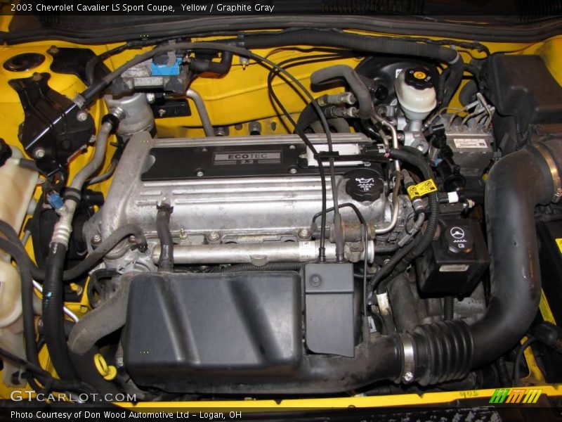Yellow / Graphite Gray 2003 Chevrolet Cavalier LS Sport Coupe