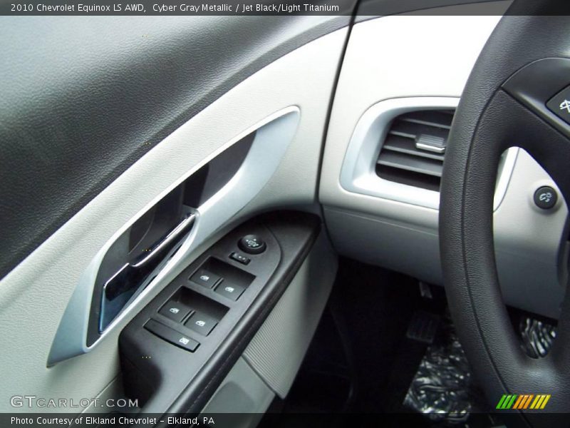 Cyber Gray Metallic / Jet Black/Light Titanium 2010 Chevrolet Equinox LS AWD