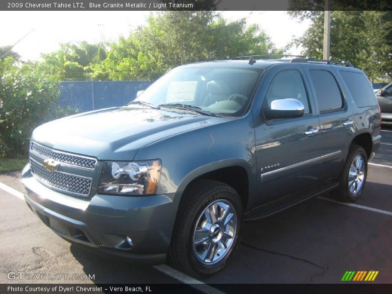 Blue Granite Metallic / Light Titanium 2009 Chevrolet Tahoe LTZ