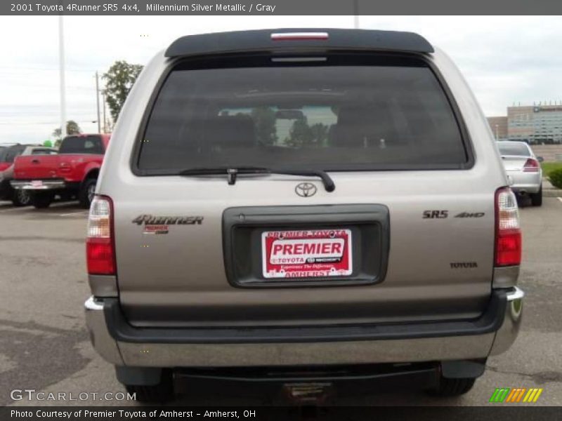 Millennium Silver Metallic / Gray 2001 Toyota 4Runner SR5 4x4