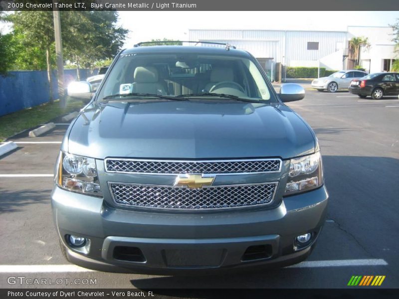 Blue Granite Metallic / Light Titanium 2009 Chevrolet Tahoe LTZ