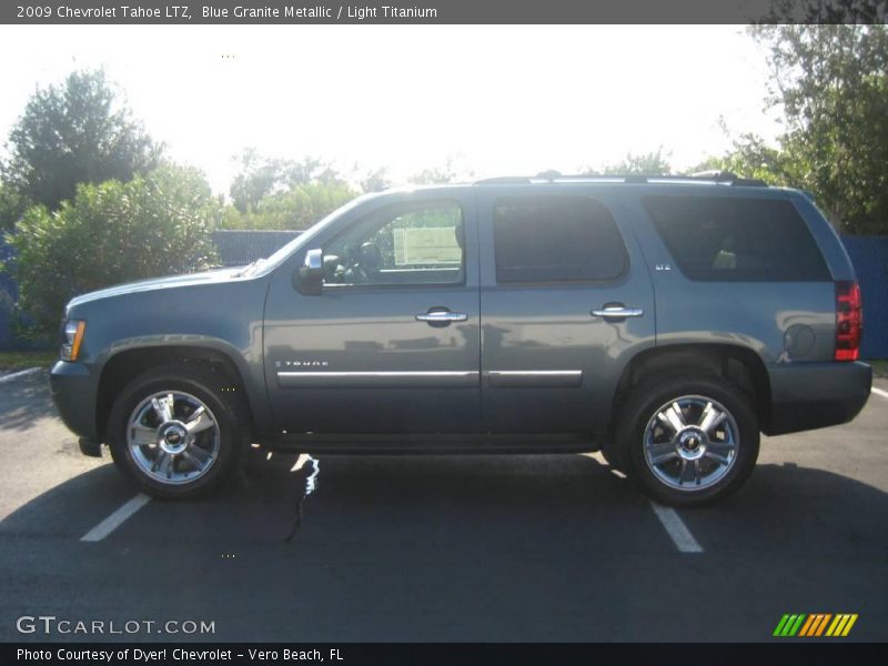 Blue Granite Metallic / Light Titanium 2009 Chevrolet Tahoe LTZ