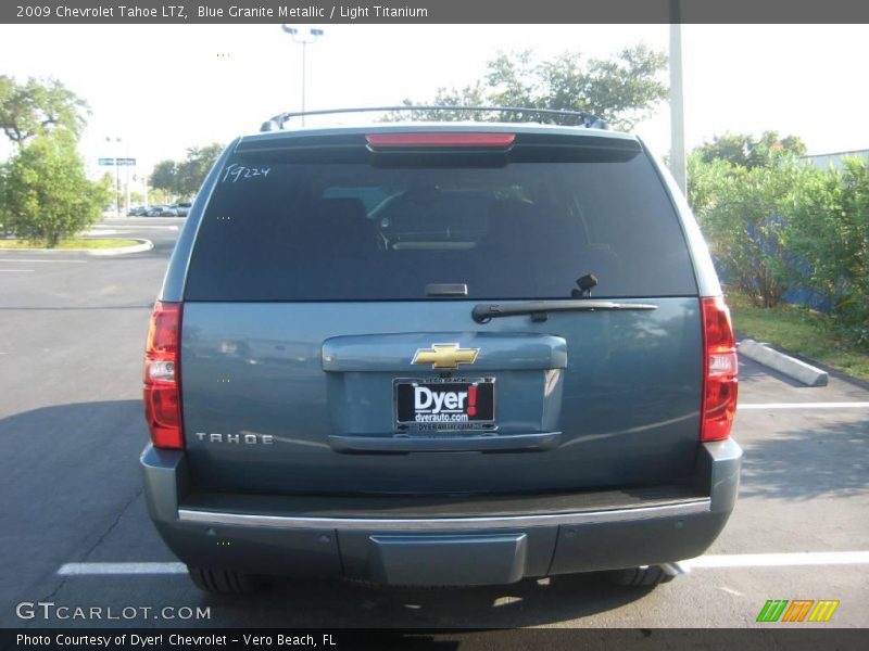Blue Granite Metallic / Light Titanium 2009 Chevrolet Tahoe LTZ