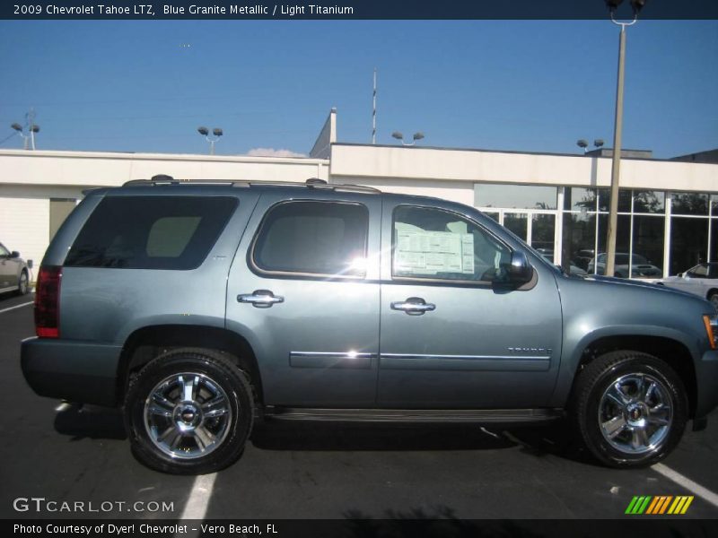 Blue Granite Metallic / Light Titanium 2009 Chevrolet Tahoe LTZ
