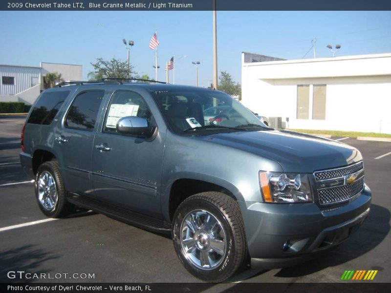 Blue Granite Metallic / Light Titanium 2009 Chevrolet Tahoe LTZ